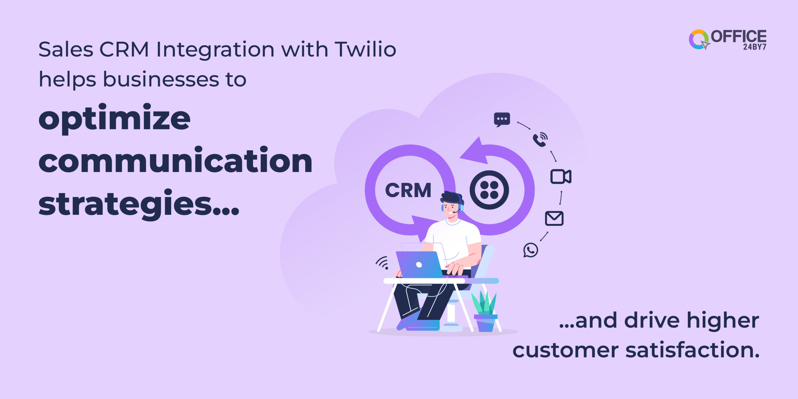Office24by7 Twilio integration to enable international calls and optimize communication strategy.