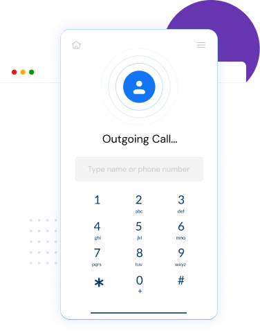 Click-to-dialer service opens up a phone dialer with a button click.