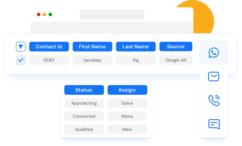 Lead management software in India allows you to combine data at one place from multiple tools.