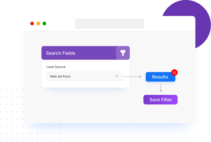 Track the source of contacts through segmentation option in contact management system.