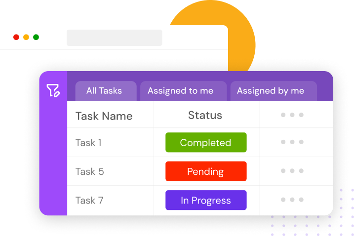 Manage all the tasks efficiently with the task management software that allows you to get crucial updates or task status of the task you have assigned.
