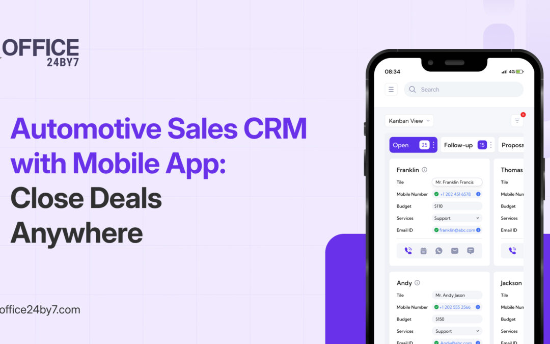 Automotive Sales CRM with Mobile App: Close Deals Anywhere