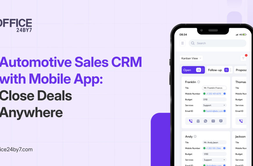 Automotive Sales CRM with Mobile App: Close Deals Anywhere