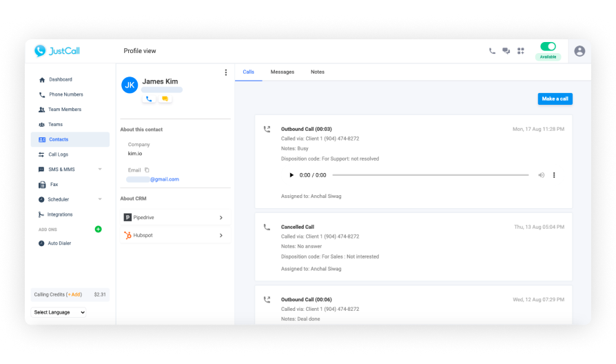 Justcall cloud telephony alternatives
