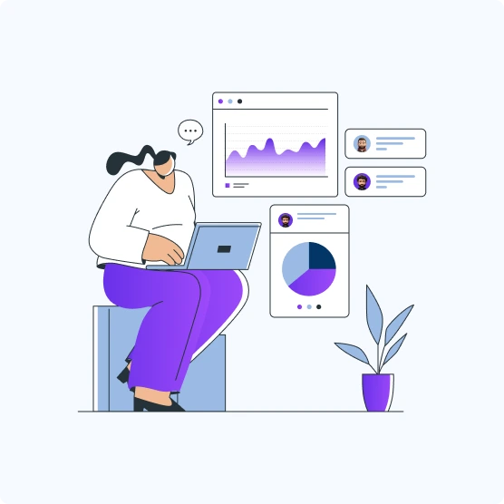 Lady-with-laptop Outbound Marketing use case