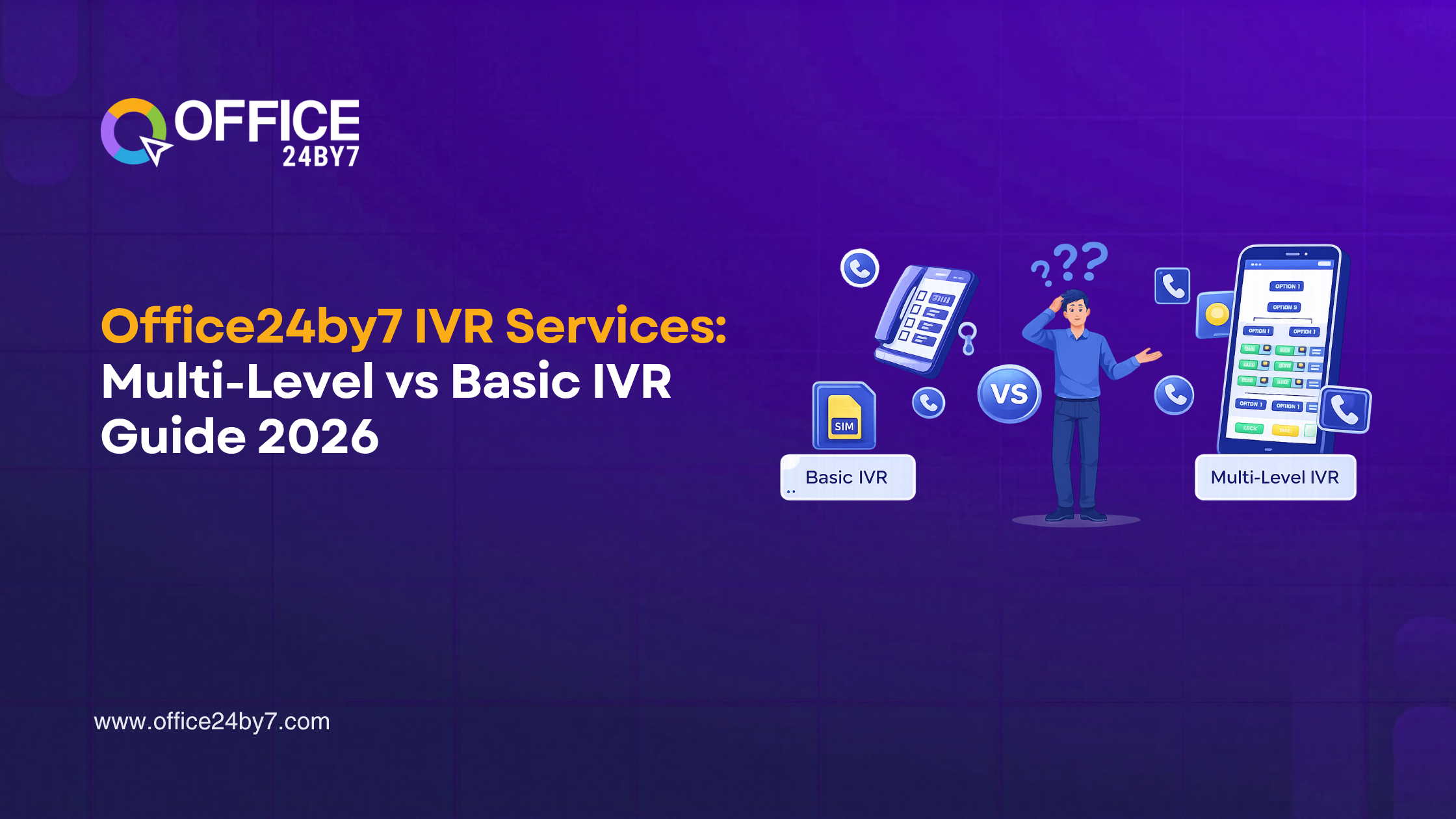 Office24by7 IVR Services: Multi-Level vs Basic IVR Guide 2026
