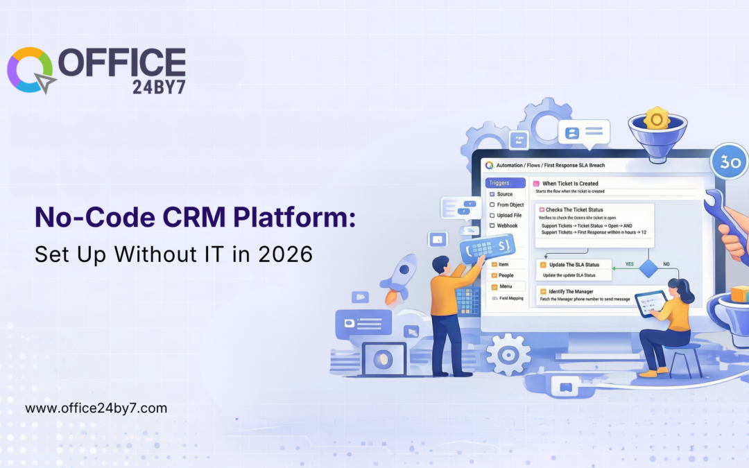 Office24by7 No-Code CRM Platform: Set Up CRM Without IT in 2026
