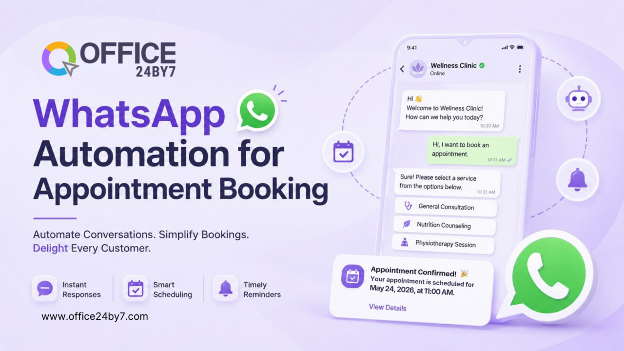 WhatsApp Automation for Appointment Booking in 2026 | Office24by7