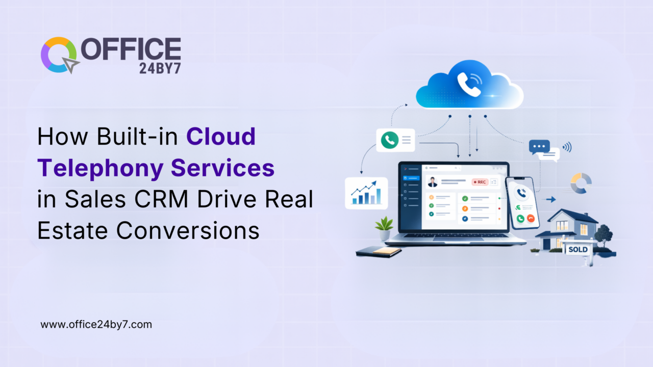 Convert this video to a scriptHow Built-in Cloud Telephony Services in Sales CRM Drive Real Estate Conversions
