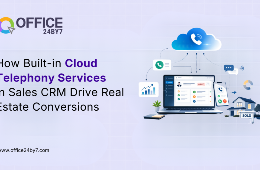 Convert this video to a scriptHow Built-in Cloud Telephony Services in Sales CRM Drive Real Estate Conversions